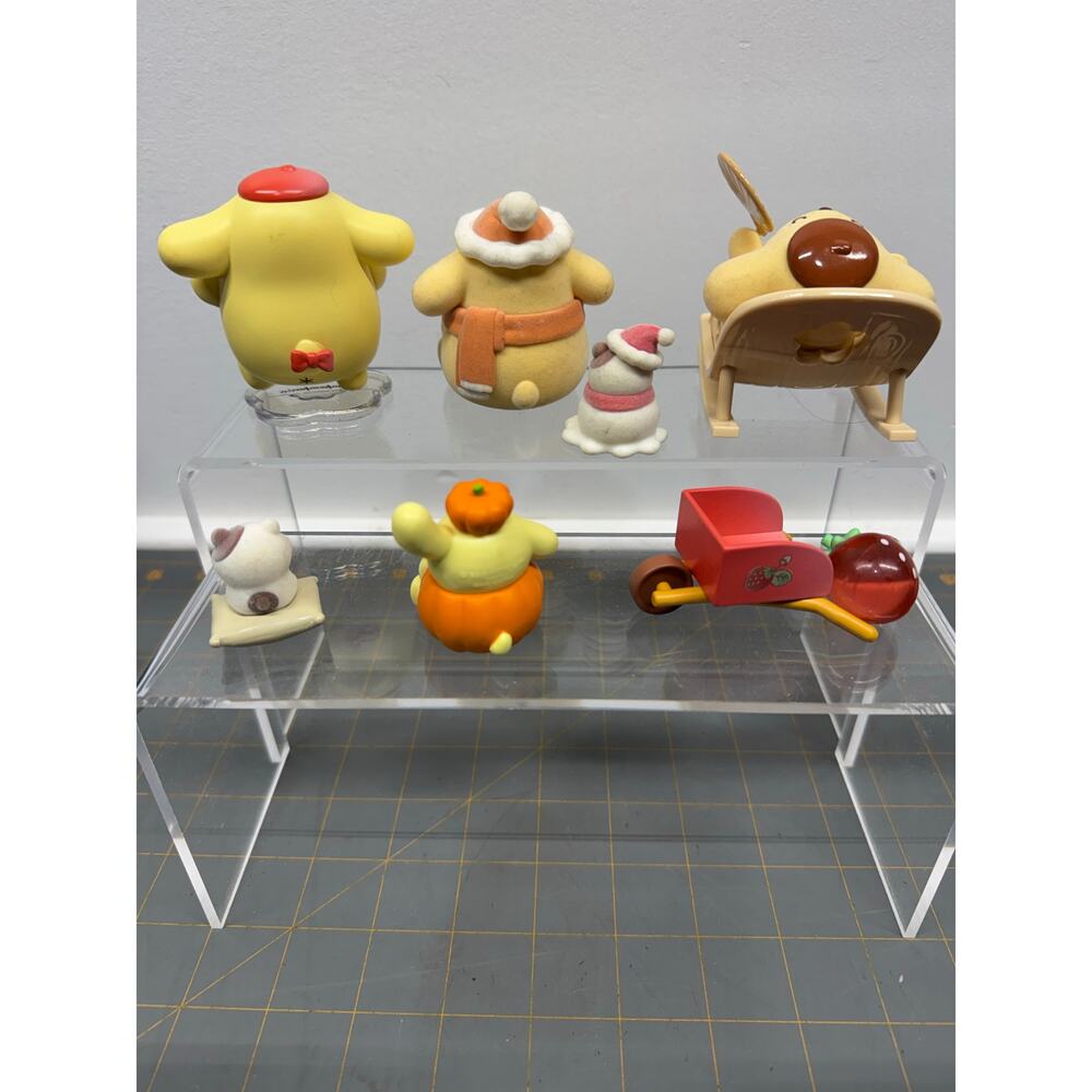 Sanrio Pompompurin Pom Pom Purin & Friends Figurine lot of 11 Pieces Cat Snowman - Picture 3 of 8